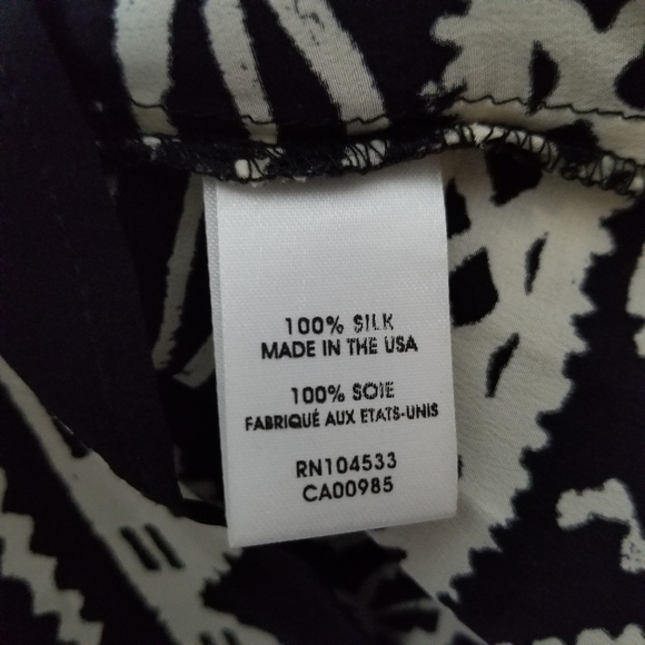 Nanette Lepore Sill Neutrals Tribal Print Blouse - Picture 4 of 6